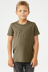 Bella Canvas 3001Y Hthr Military Green