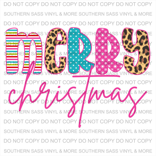 Merry Christmas Pink
