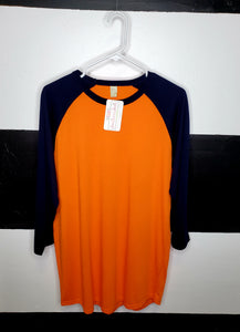 Orange Body / Navy Sleeve
