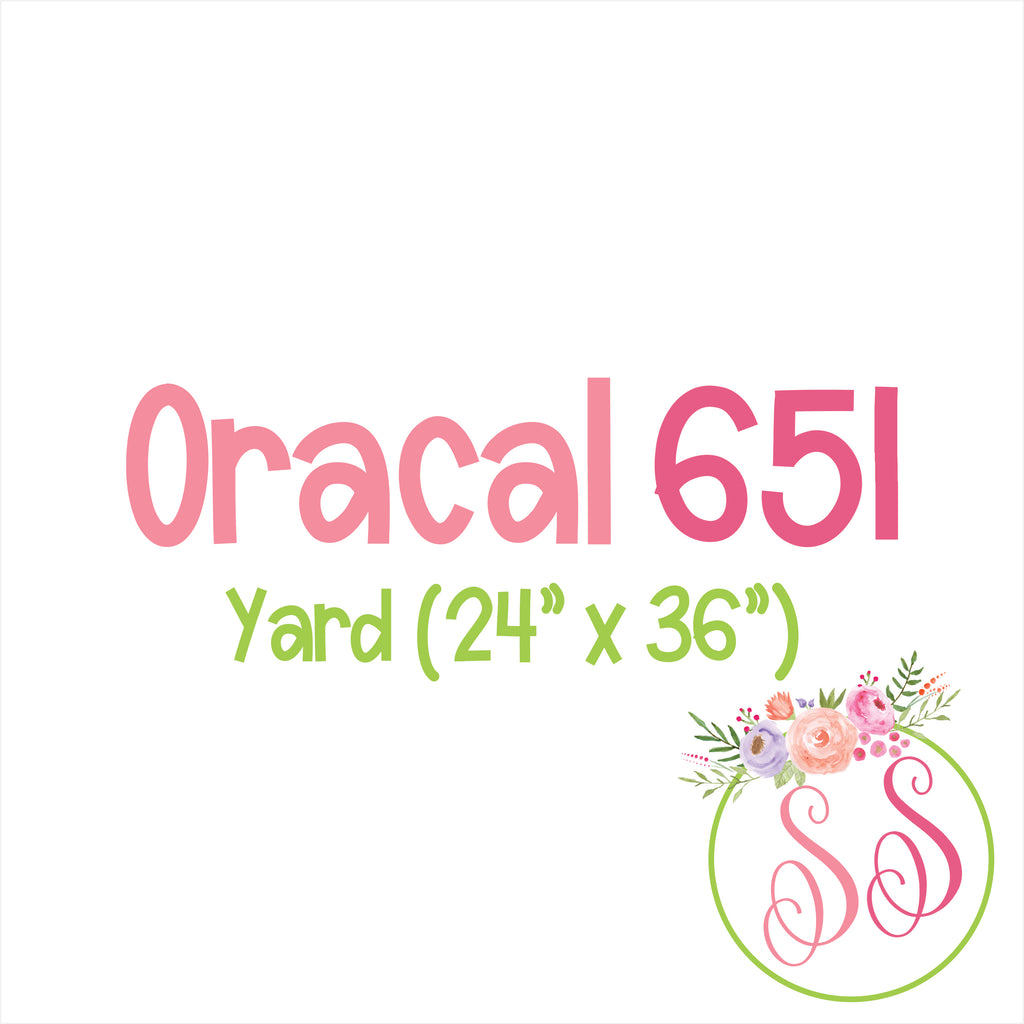 Oracal 651 Adhesive - Yard (12" x 36")
